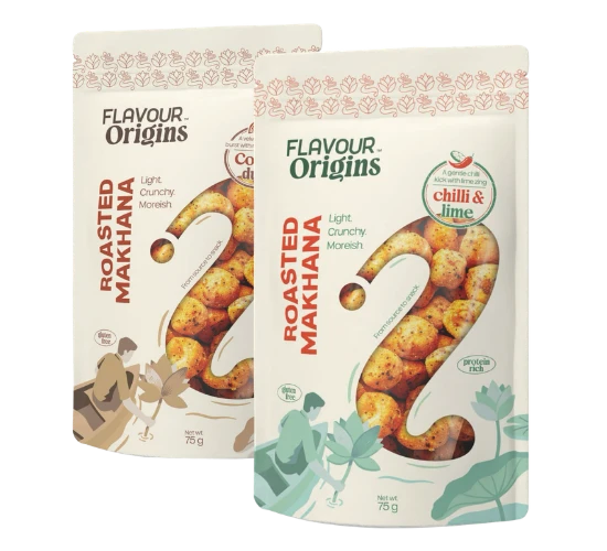 Flavour Origins roasted makhana product range